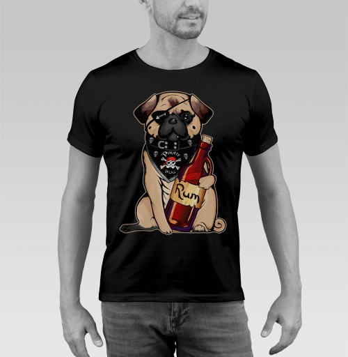 Фотография футболки Pirate pug