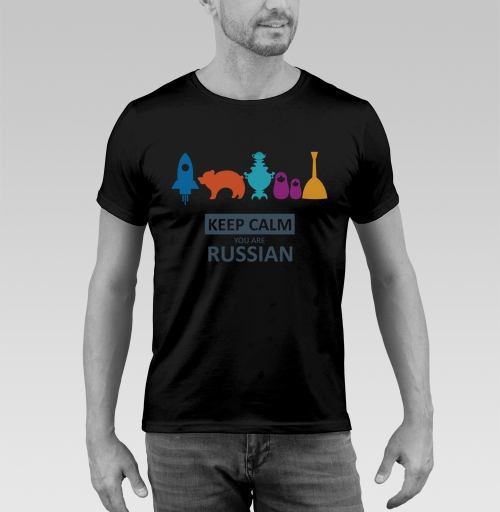 Фотография футболки Минималистичный постер Keep Calm You Are Russian