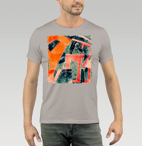 Мужская футболка с рисунком Какой-то вид из окна 159008, размер 46 (S) &mdash; 44 (XS), цвет серый - купить в интернет-магазине Мэриджейн в Москве и СПБ