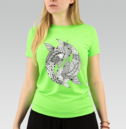 Фотография футболки Медитативные рыбы