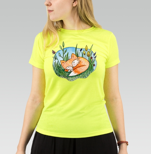 Фотография футболки Сонный лис