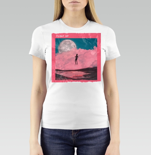 Женская футболка с рисунком Взлетай 184256, размер 40 (XS) &mdash; 52 (3XL), цвет белый - купить в интернет-магазине Мэриджейн в Москве и СПБ