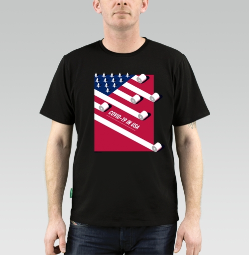 Фотография футболки Коронавирус в США.