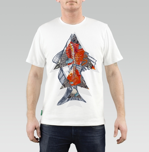 Фотография футболки Геометрия рыбы
