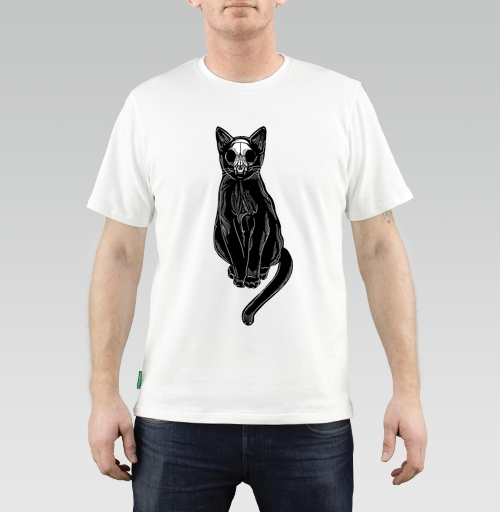 Фотография футболки Чёрный кот в маске