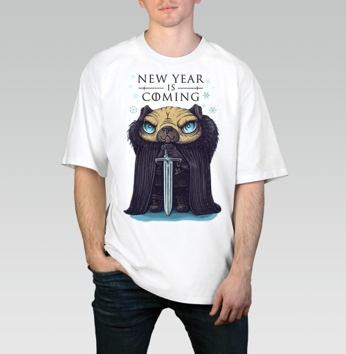 Фотография футболки Дозорный новогодний пес
