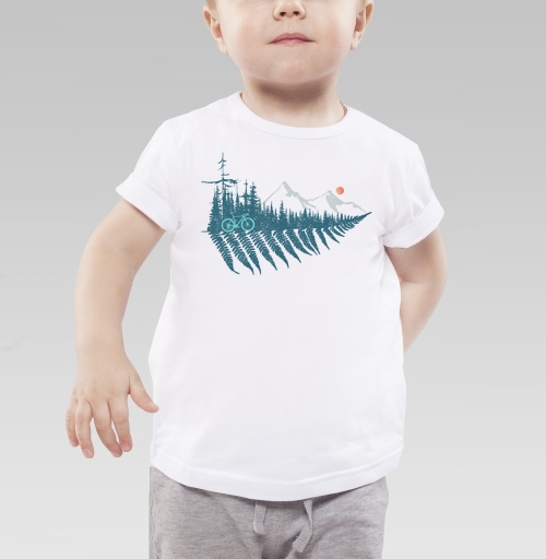 Детская футболка с рисунком Грэвэл  Папоротник 184413, размер 2-3года (98) &mdash; 2года (92), цвет белый - купить в интернет-магазине Мэриджейн в Москве и СПБ
