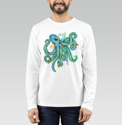 Фотография футболки Бирюзовый осьминог
