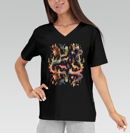 Фотография футболки Волшебные олени