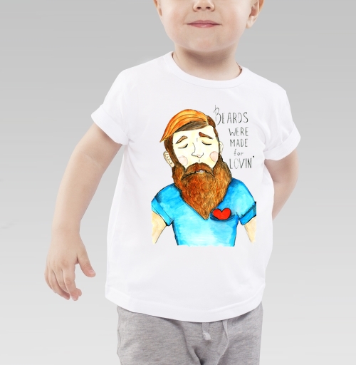 Фотография футболки Борода создана для любви