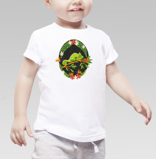 Фотография футболки Тропический хамелеон