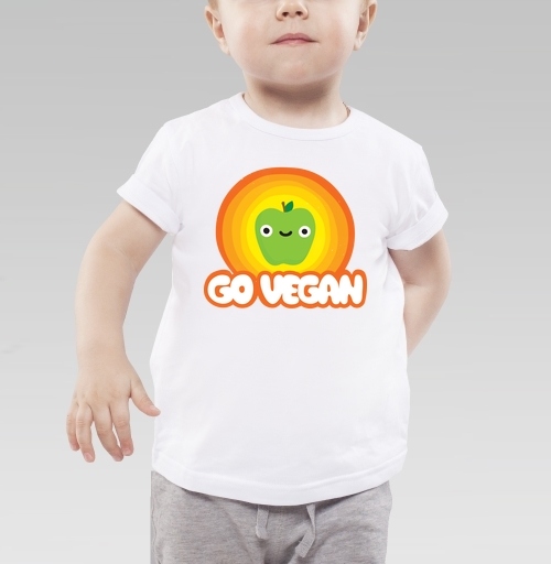 Фотография футболки GO VEGAN!