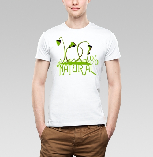 Фотография футболки 100% NATURAL