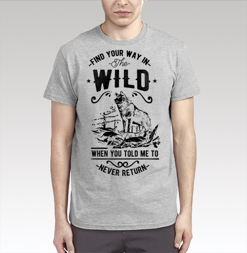 Фотография футболки Find your way in the wild