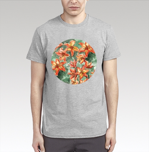 Фотография футболки Оранжевые лилии