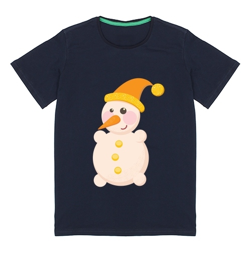 Фотография футболки SNOWMAN in orange