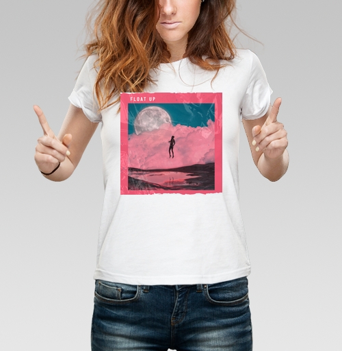Женская футболка с рисунком Взлетай 184256, размер 40 (XS) &mdash; 50 (2XL), цвет белый - купить в интернет-магазине Мэриджейн в Москве и СПБ