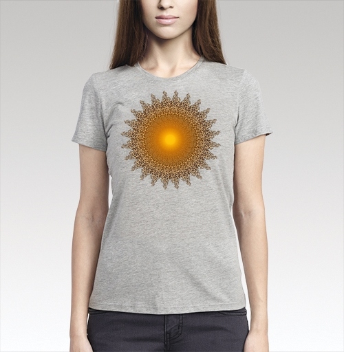 Фотография футболки Коралловое солнце