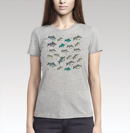 Фотография футболки Летящие рыбки-караси