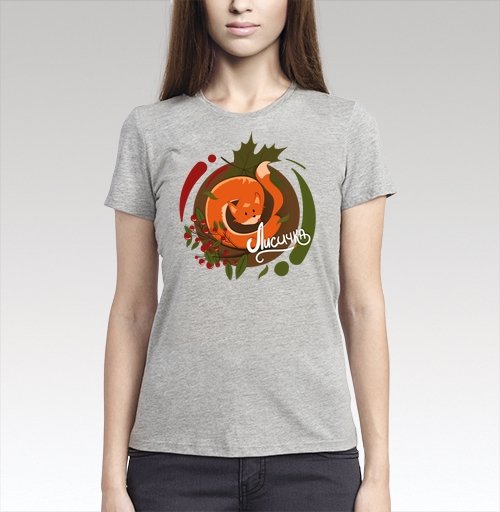 Фотография футболки Осень-лиса