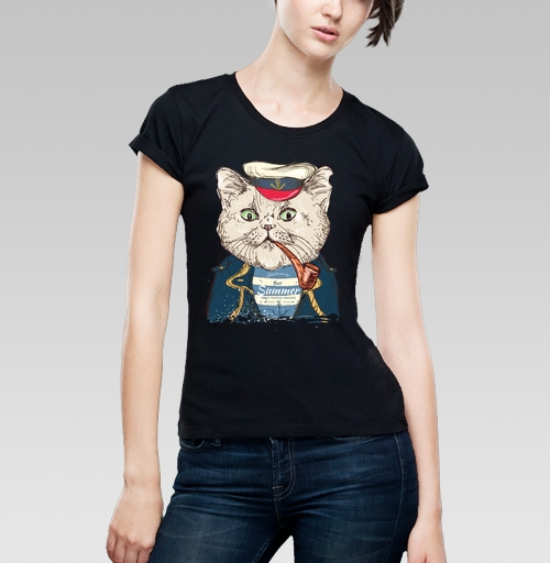 Фотография футболки Пират-кот