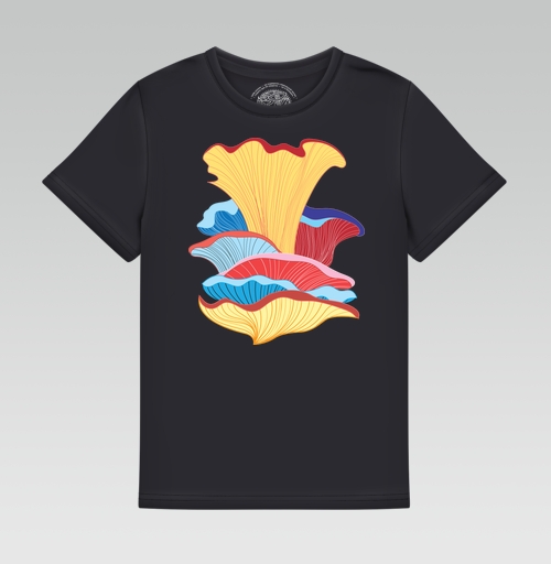 Фотография футболки Узор из фантастических грибов