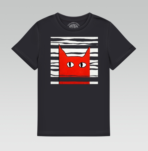 Фотография футболки Красный кот