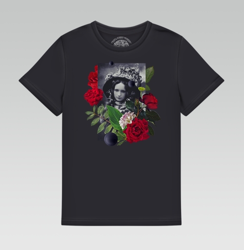 Детская футболка с рисунком Аленький цветочек 167846, размер 2-3года (98) &mdash; 2года (92), цвет чёрный - купить в интернет-магазине Мэриджейн в Москве и СПБ