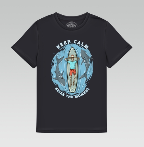 Детская футболка с рисунком В водовороте дней 183708, размер 2-3года (98) &mdash; 2года (92), цвет чёрный - купить в интернет-магазине Мэриджейн в Москве и СПБ