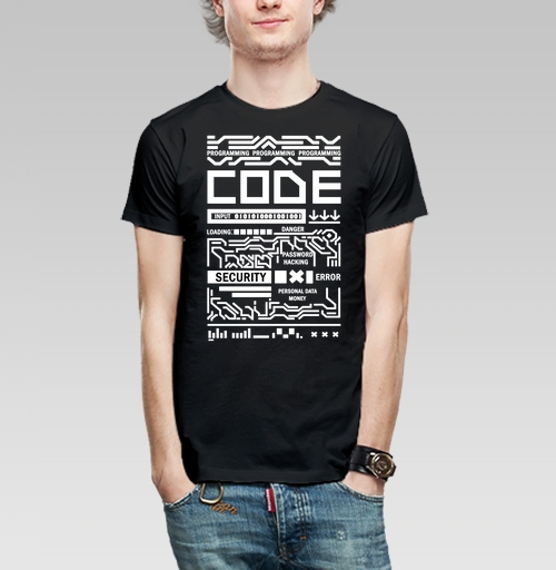 Фотография футболки Киберпанк,код