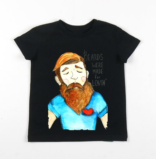 Фотография футболки Борода создана для любви