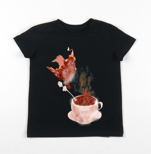 Фотография футболки Кофейный дракончик