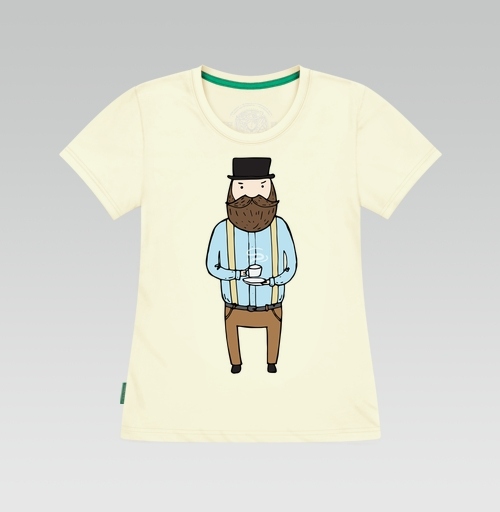 Фотография футболки Джентльмен с чашечкой чая