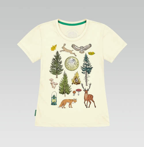 Фотография футболки Лесной принт