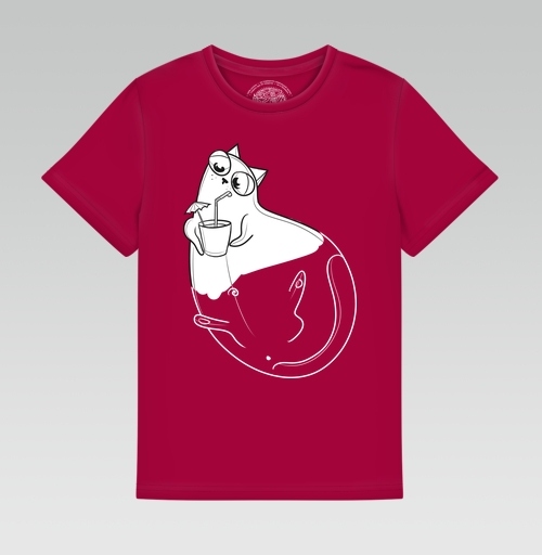 Фотография футболки Отдыхающий кот Мамбл