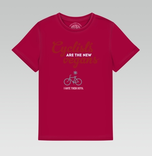 Фотография футболки Велосипедисты - новые веганы