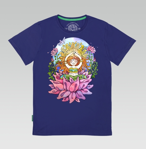 Фотография футболки Йога дюймовочка на цветке