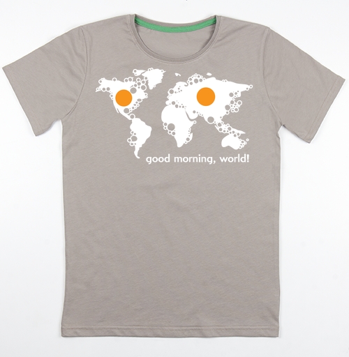 Фотография футболки Good morning world