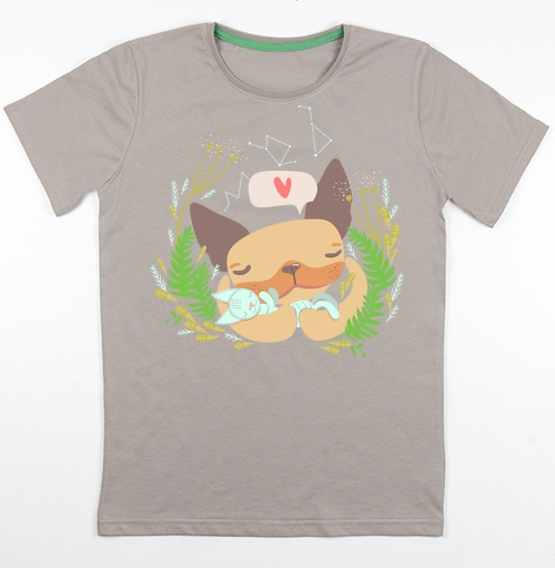 Фотография футболки Ушастый малыш и тряпичный котик