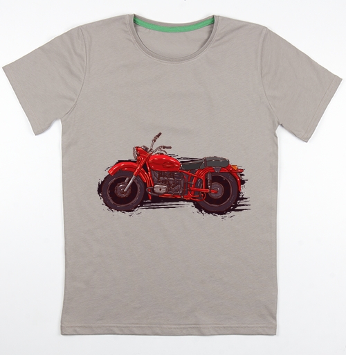 Фотография футболки Красный мотоцикл