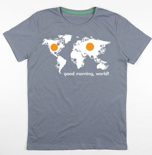 Фотография футболки Good morning world