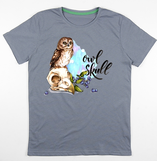 Фотография футболки Owl skull