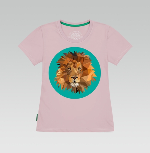 Фотография футболки Полигональный лев