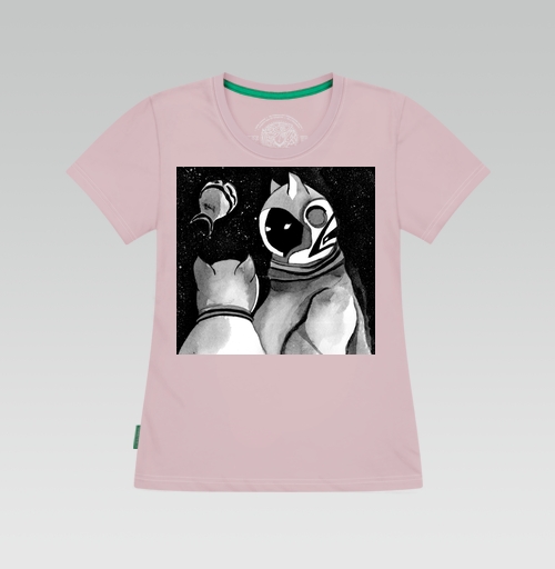 Фотография футболки Коты в космосе