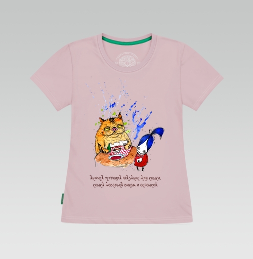 Фотография футболки Анфиса и кошка