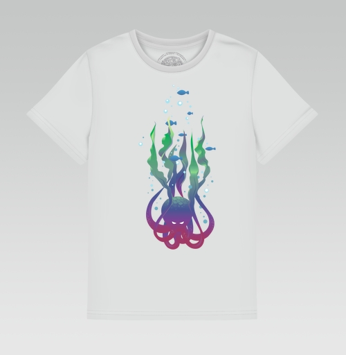 Фотография футболки Осьминог и водоросли