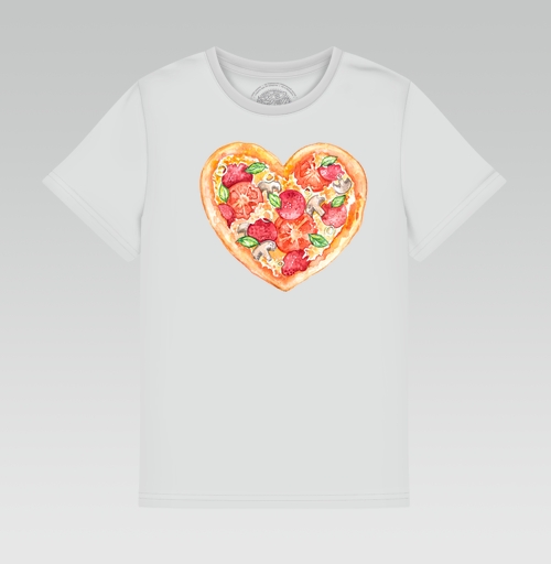 Фотография футболки Пицца - это любовь