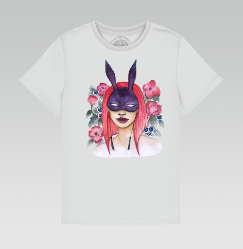 Фотография футболки Девушка в маске кролика