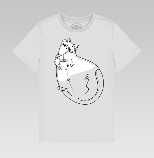 Фотография футболки Отдыхающий кот Мамбл