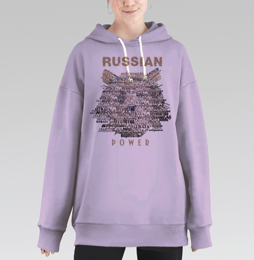 Фотография футболки Стилизованный медведь из слов «Russian Power»